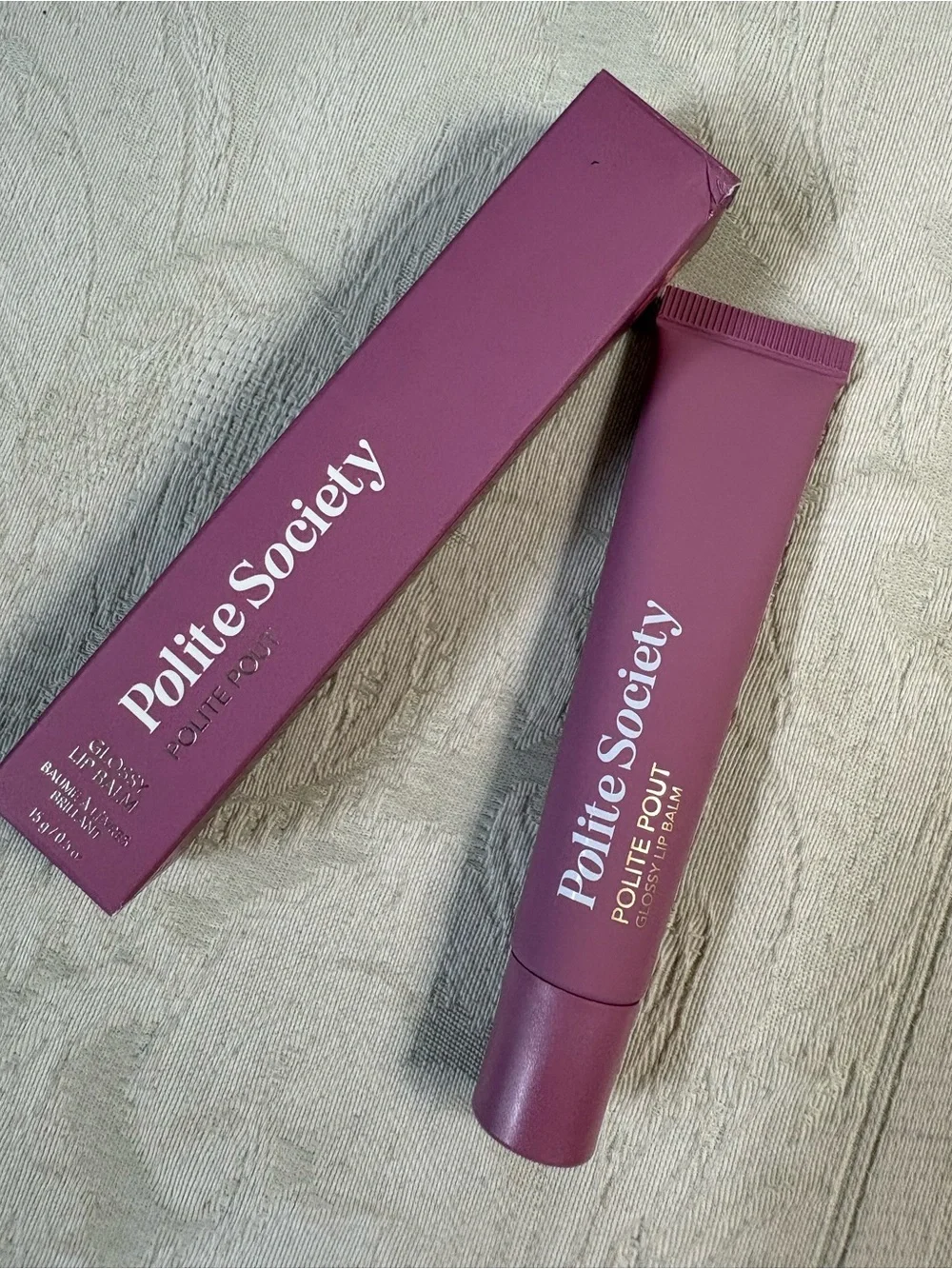 Polite Society Polite Pout Tinted Lip Balm Lipgloss Bumbleberry BNIB
